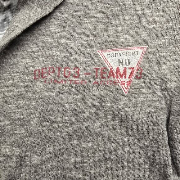 NEW NWT Boy's 3pommes Gray Collared Layered Look Long Sleeve - Size 12 - Picture 4 of 9